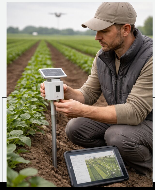 IoT мониторинг сельскохозяйственных полей и контроля в Черкесске