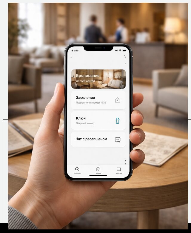 Мобильное приложение для гостей отеля в Черкесске, управление сервисом